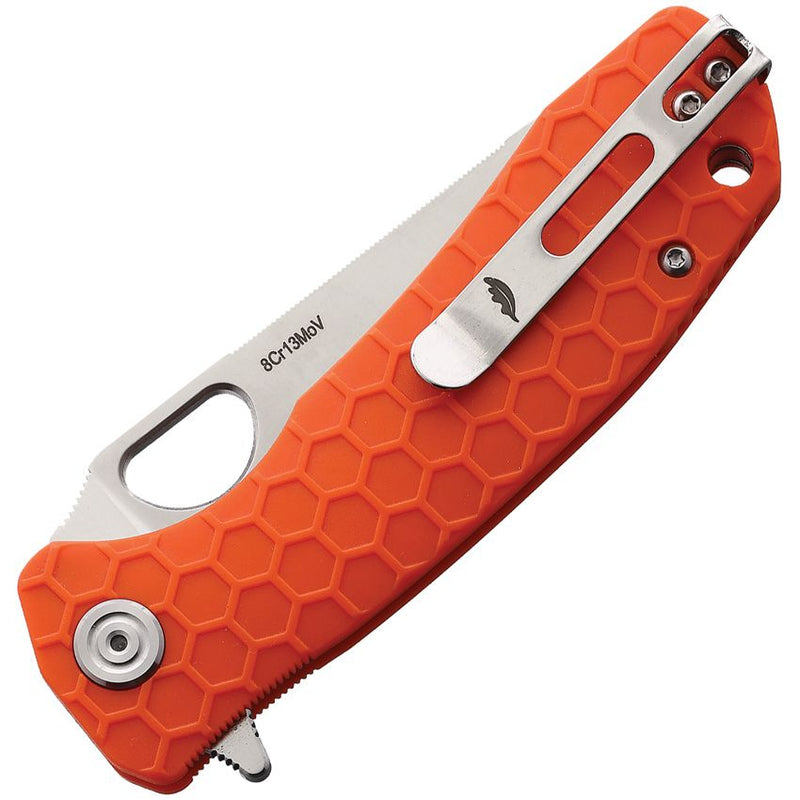 Honey Badger Knives Medium Leaf Liner Folding Knife 3.25" 8Cr13MoV Steel Blade Orange Nylon/Glass Fiber Handle 1303 -Honey Badger Knives - Survivor Hand Precision Knives & Outdoor Gear Store