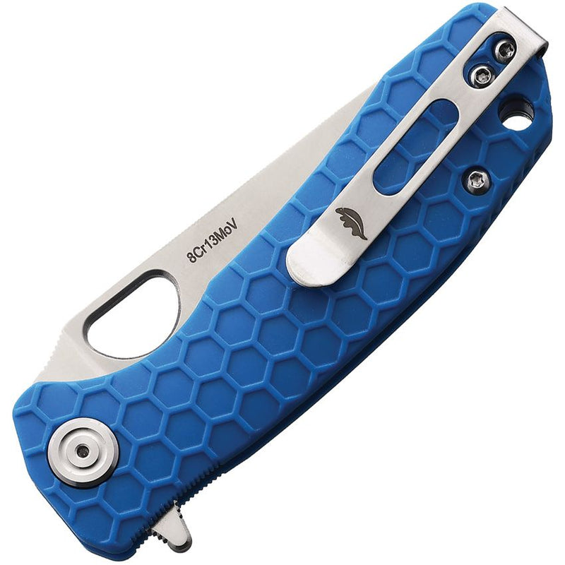 Honey Badger Knives Small Leaf Liner Folding Knife 2.88" 8Cr13MoV Steel Blade Blue Nylon/Glass Fiber Handle 1311 -Honey Badger Knives - Survivor Hand Precision Knives & Outdoor Gear Store