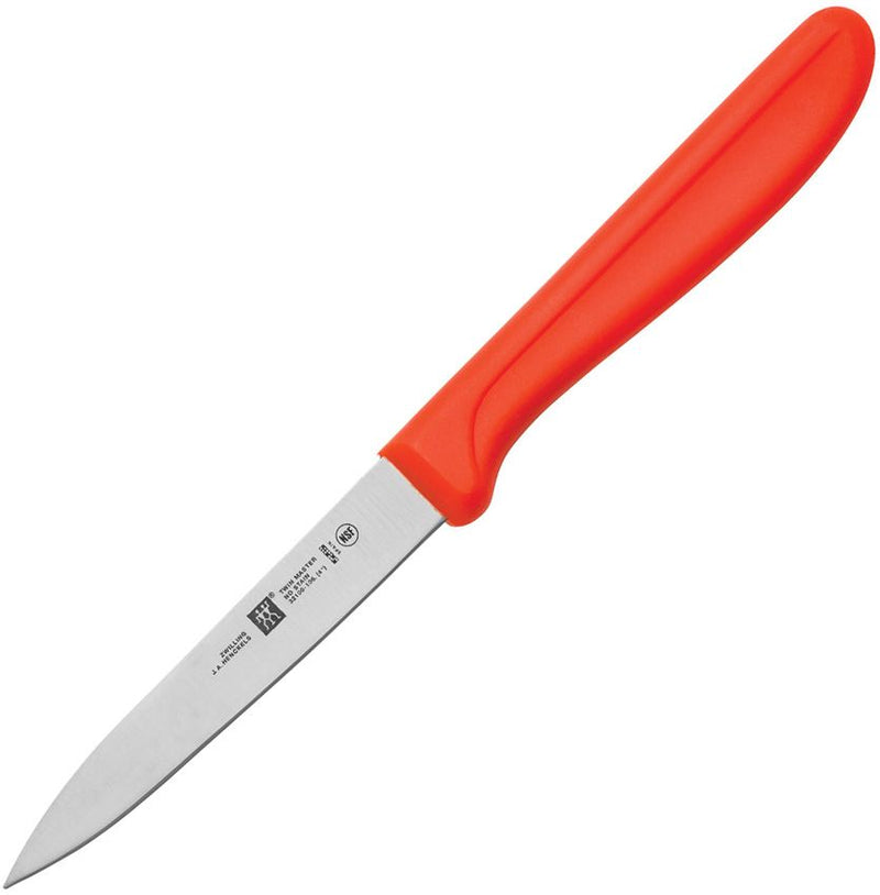 Henckels Zwilling Kitchen Twin Master Parer Knife 4" Stainless Steel Blade Orange Plastic Handle 32100106 -Henckels Zwilling - Survivor Hand Precision Knives & Outdoor Gear Store