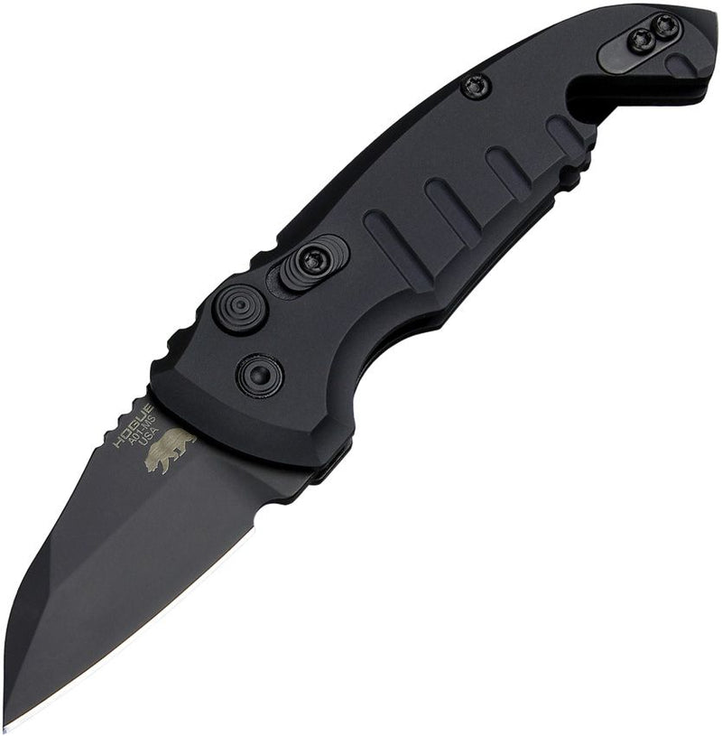 Hogue A01 Microswitch Folding Automatic Knife 2" CPM-154 Steel Blade Black Aluminum Handle 24146 -Hogue - Survivor Hand Precision Knives & Outdoor Gear Store