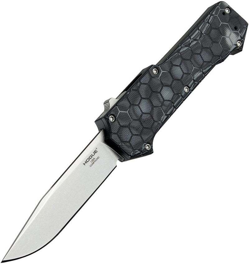 Hogue Compound Out-The-Front Folding Automatic Knife 3.5" CPM S30V Steel Blade G10 G-Mascus Handle 34039 -Hogue - Survivor Hand Precision Knives & Outdoor Gear Store