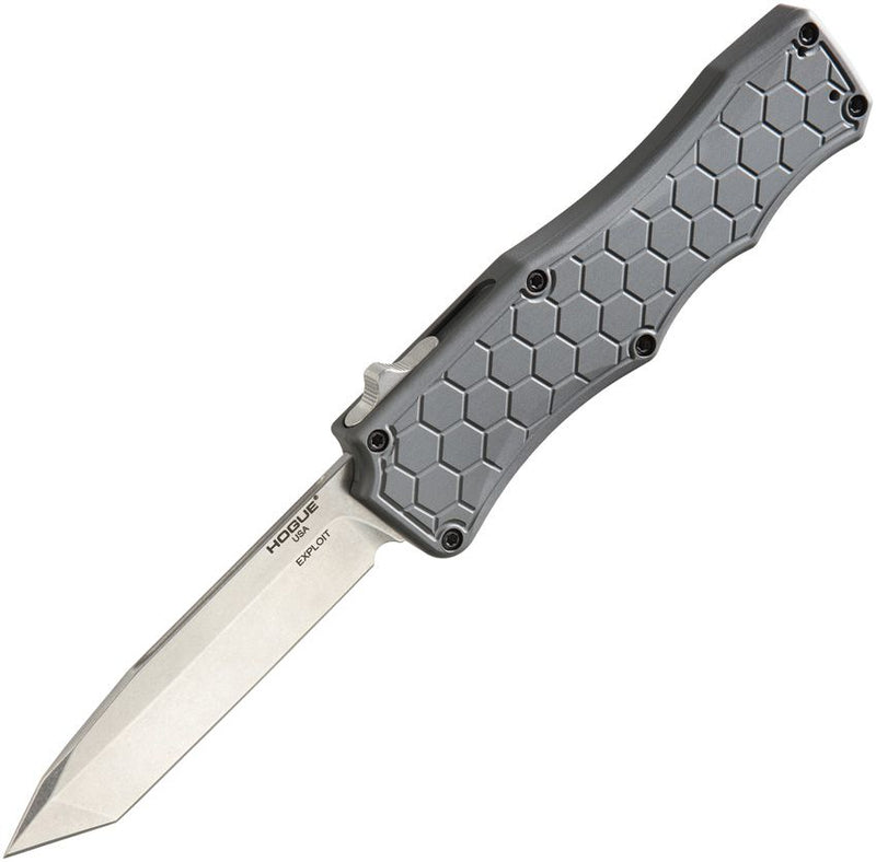 Hogue Exploit Out-The-Front Folding Automatic Knife 3.5" CPM S30V Steel Blade Aluminum Handle 34042 -Hogue - Survivor Hand Precision Knives & Outdoor Gear Store