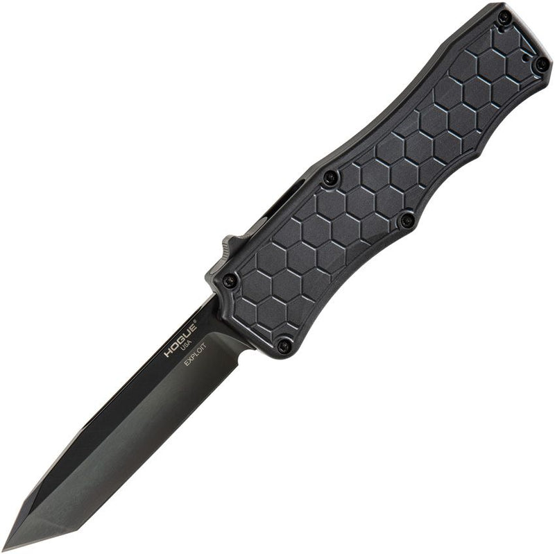 Hogue Exploit Out-The-Front Folding Automatic Knife 3.5" CPM S30V Steel Blade Aluminum Handle 34046 -Hogue - Survivor Hand Precision Knives & Outdoor Gear Store