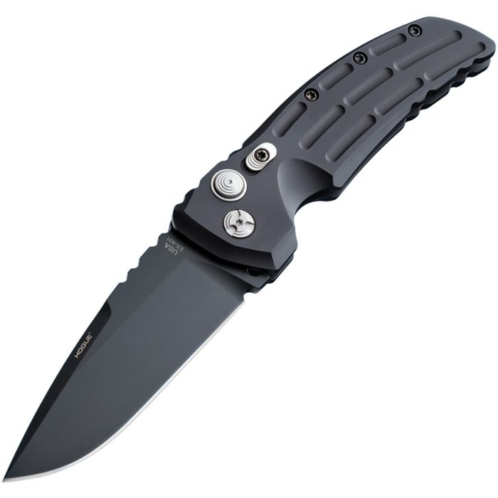 Hogue Ex-A01 Button Lock Folding Automatic Knife 3.5" 154CM Steel Blade Aluminum Handle 34130 -Hogue - Survivor Hand Precision Knives & Outdoor Gear Store