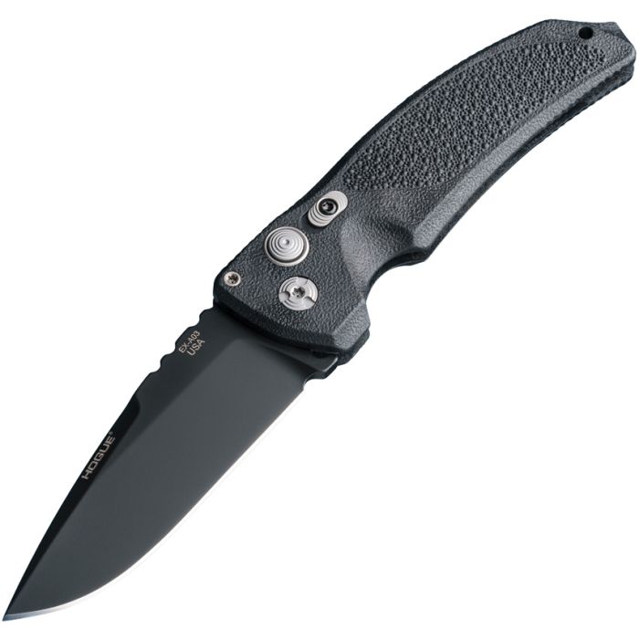 Hogue Ex-A03 Button Lock Folding Automatic Knife 3.5" 154CM Steel Blade Polymer Handle 34330 -Hogue - Survivor Hand Precision Knives & Outdoor Gear Store