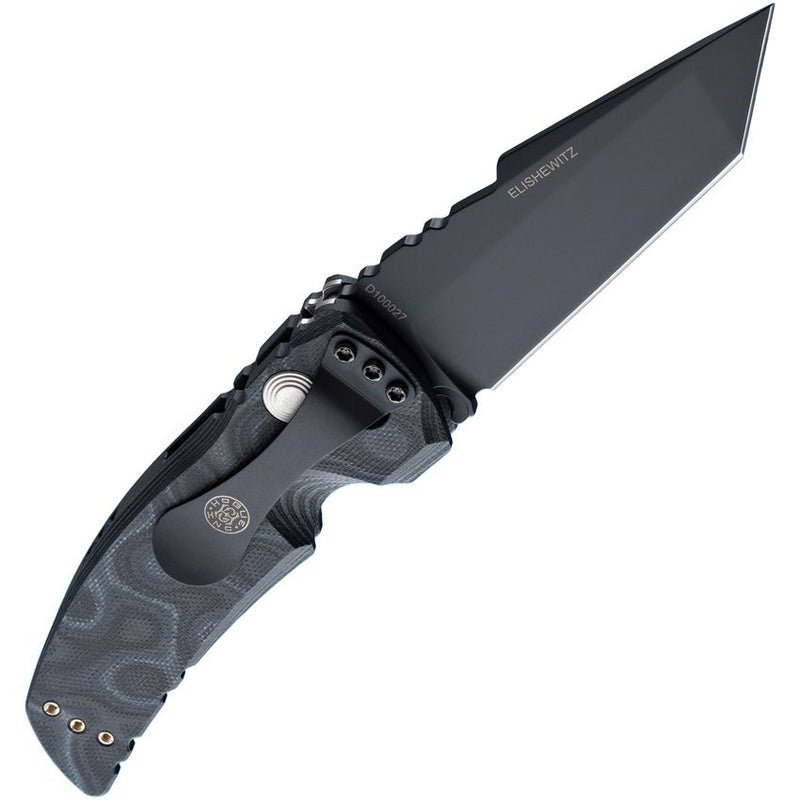 Hogue Ex-A01 Button Lock Folding Automatic Knife 3.5" 154CM Steel Tanto Blade Black G10 G-Mascus Handle 34129 -Hogue - Survivor Hand Precision Knives & Outdoor Gear Store