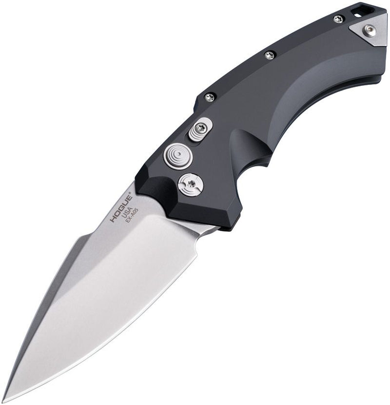 Hogue Ex-A05 Button Lock Folding Automatic Knife 3.5" 154CM Steel Blade Aluminum/G-Mascus Handle 34530 -Hogue - Survivor Hand Precision Knives & Outdoor Gear Store