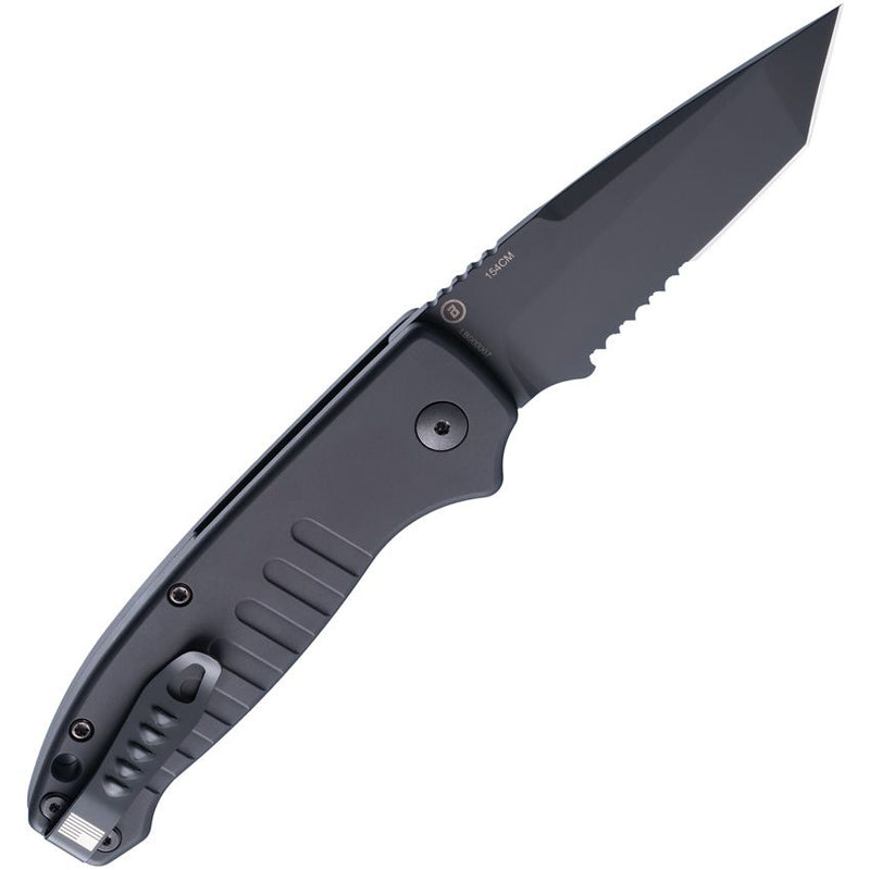 Hogue Ballista I Button Lock Folding Knife 3.5" 154CM Steel Blade Black Aluminum Handle 64120 -Hogue - Survivor Hand Precision Knives & Outdoor Gear Store