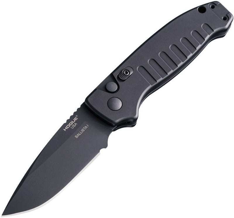 Hogue Ballista I Button Folding Automatic Knife 3.5" 154CM Steel Blade Aluminum Handle 64130 -Hogue - Survivor Hand Precision Knives & Outdoor Gear Store