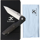 Kansept Warrior Folding Knife 3.5" CPM S35VN Steel Tanto Blade Titanium Handle 1005T1 -Kansept Knives - Survivor Hand Precision Knives & Outdoor Gear Store