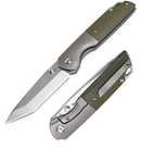 Kansept Knives Warrior Folding Knife 3.5" CPM S35VN Steel Blade Titanium/Micarta Handle 1005T5 -Kansept Knives - Survivor Hand Precision Knives & Outdoor Gear Store