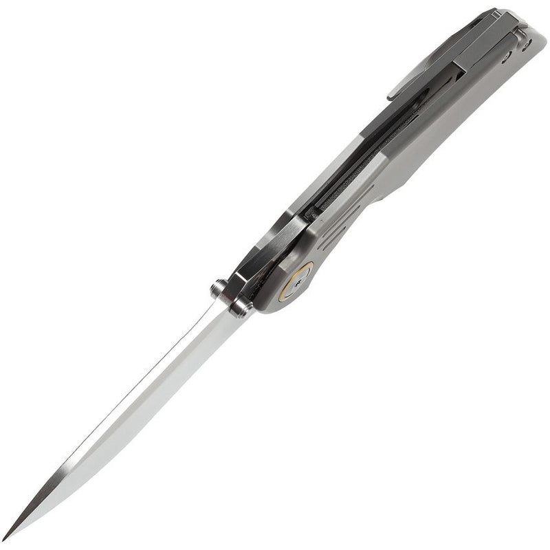 Kansept Knives Delta Frame Folding Knife 3.75" S35VN Steel Blade Gray Titanium Handle 1011A1 -Kansept Knives - Survivor Hand Precision Knives & Outdoor Gear Store