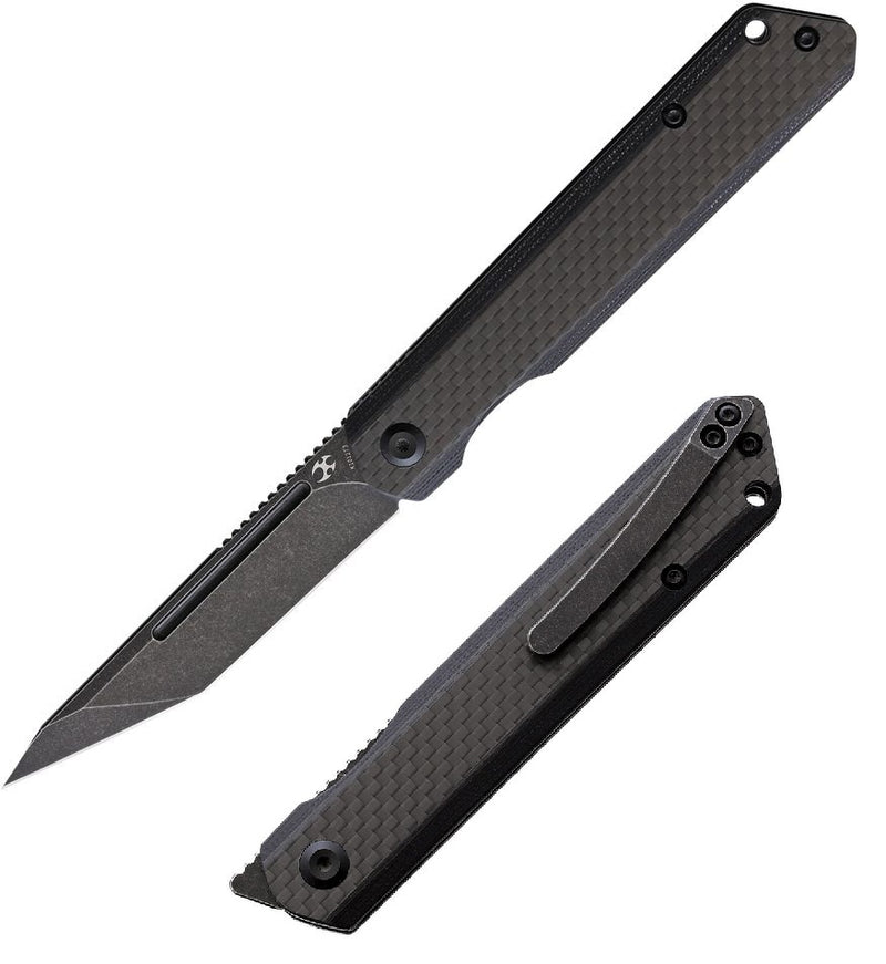 Kansept Knives Folding Knife 3.5" CPM-S35VN Steel Blade G10/Carbon Fiber Handle 1012T3 -Kansept Knives - Survivor Hand Precision Knives & Outdoor Gear Store