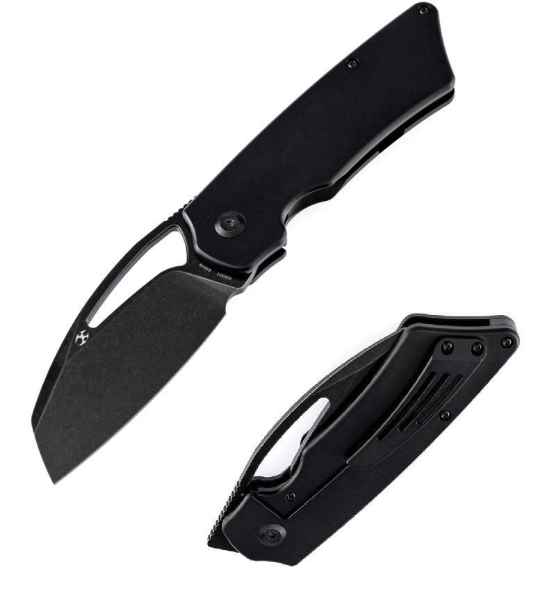 Kansept Knives Goblin Folding Knife 3.5" CPM-S35VN Steel Blade Black Titanium Handle 1016A2 -Kansept Knives - Survivor Hand Precision Knives & Outdoor Gear Store