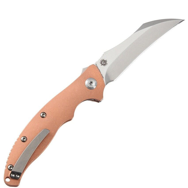 Kansept Knives Copperhead Folding Knife 3.75" CPM S35VN Steel Blade Copper Handle 1017A4 -Kansept Knives - Survivor Hand Precision Knives & Outdoor Gear Store