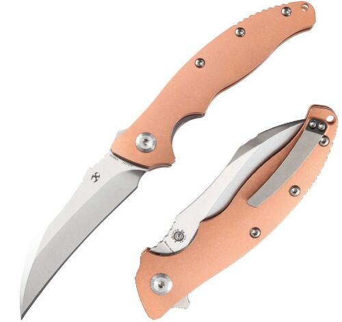 Kansept Knives Copperhead Folding Knife 3.75" CPM S35VN Steel Blade Copper Handle 1017A4 -Kansept Knives - Survivor Hand Precision Knives & Outdoor Gear Store