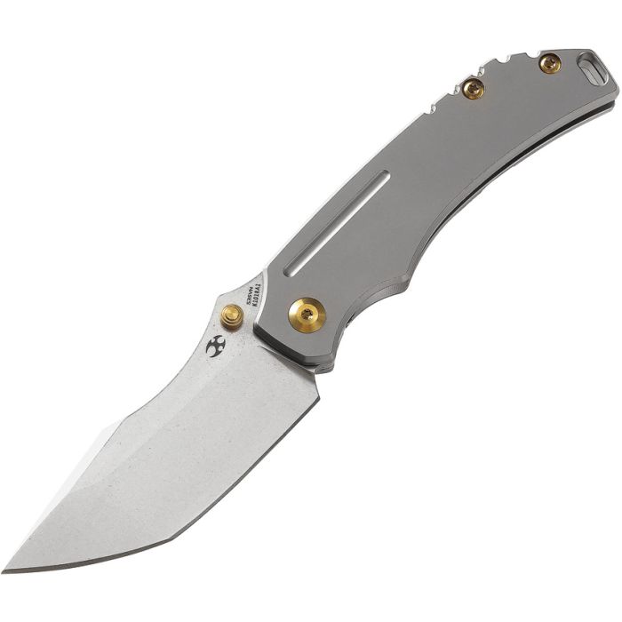 Kansept Knives Pelican EDC Frame Folding Knife 3" S35VN Steel Blade Gray Titanium Handle 1018A1 -Kansept Knives - Survivor Hand Precision Knives & Outdoor Gear Store