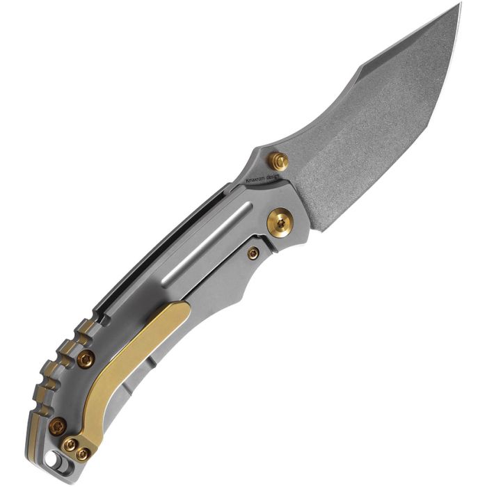 Kansept Knives Pelican EDC Frame Folding Knife 3" S35VN Steel Blade Gray Titanium Handle 1018A1 -Kansept Knives - Survivor Hand Precision Knives & Outdoor Gear Store