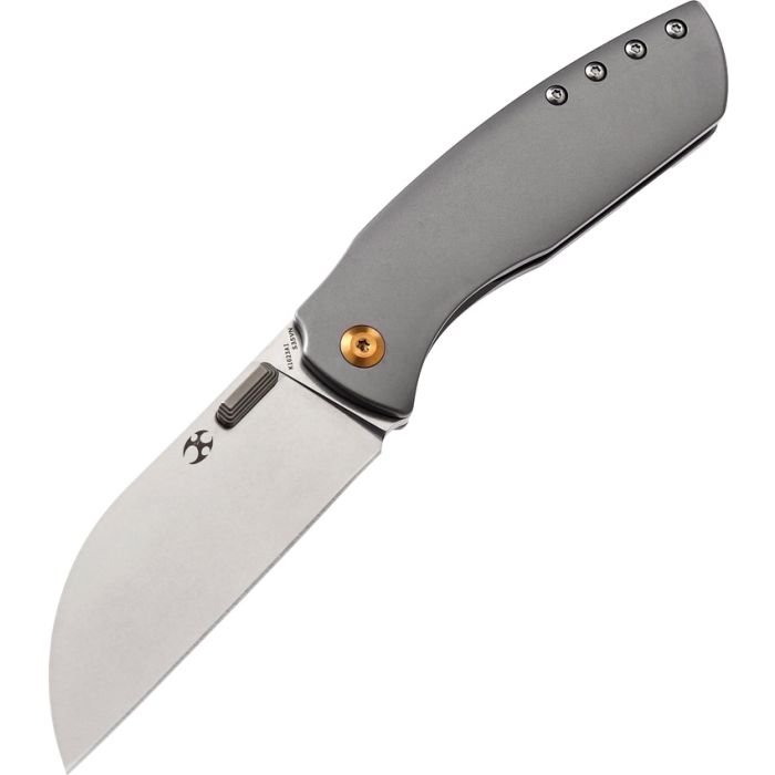 Kansept Knives Convict Frame Folding Knife 3.25" S35VN Steel Blade Gray Titanium Handle 1023A1 -Kansept Knives - Survivor Hand Precision Knives & Outdoor Gear Store