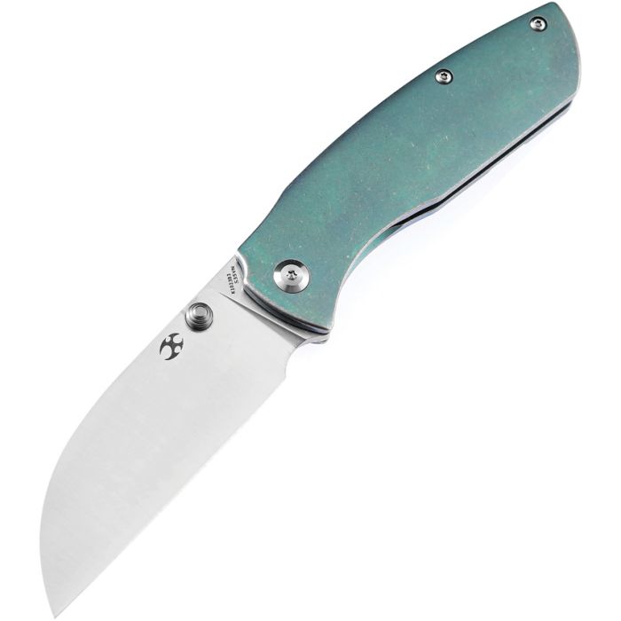 Kansept Knives Convict Folding Knife 3.25" S35VN Steel Blade Green Titanium Handle 1023B3 -Kansept Knives - Survivor Hand Precision Knives & Outdoor Gear Store