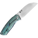 Kansept Knives Convict Folding Knife 3.25" S35VN Steel Blade Green Titanium Handle 1023B3 -Kansept Knives - Survivor Hand Precision Knives & Outdoor Gear Store
