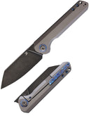 Kansept Knives Bulldozer Folding Knife 3.75" CPM-20CV Steel Blade Gray Titanium Handle 1028A2 -Kansept Knives - Survivor Hand Precision Knives & Outdoor Gear Store