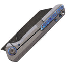 Kansept Knives Bulldozer Folding Knife 3.75" CPM-20CV Steel Blade Gray Titanium Handle 1028A2 -Kansept Knives - Survivor Hand Precision Knives & Outdoor Gear Store