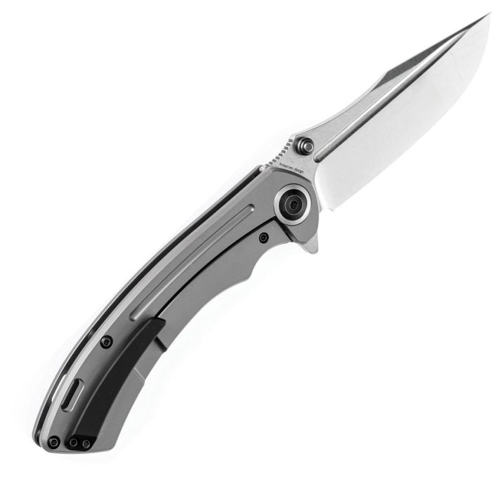 Kansept Knives Pretatout Folding Knife 3.75" CPM S35VN Steel Blade Gray Titanium Handle 1032A2 -Kansept Knives - Survivor Hand Precision Knives & Outdoor Gear Store