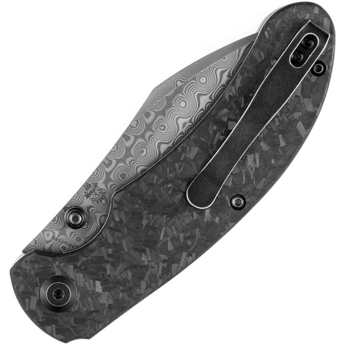 Kansept Knives Nesstreet Folding Knife 3.5" Damascus Steel Blade Carbon Fiber Handle 1039D1 -Kansept Knives - Survivor Hand Precision Knives & Outdoor Gear Store