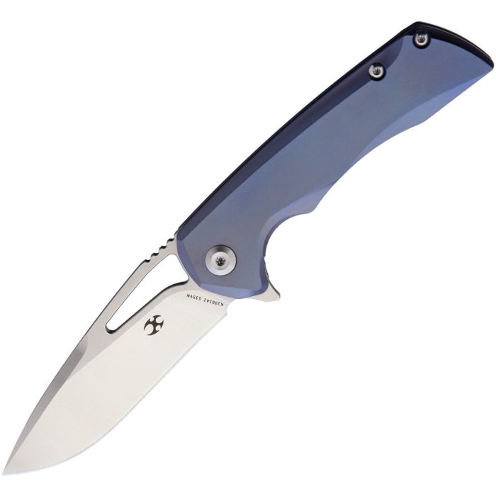 Kansept Knives Mini Kyro Folding Knife 2.75" CPM S35VN Steel Blade Blue Titanium Handle 2001A2 -Kansept Knives - Survivor Hand Precision Knives & Outdoor Gear Store