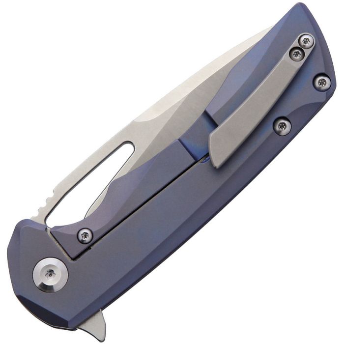 Kansept Knives Mini Kyro Folding Knife 2.75" CPM S35VN Steel Blade Blue Titanium Handle 2001A2 -Kansept Knives - Survivor Hand Precision Knives & Outdoor Gear Store