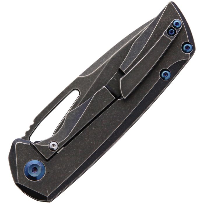 Kansept Knives Mini Kyro Folding Knife 2.75" CPM S35VN Steel Blade Gray Titanium Handle 2001B3 -Kansept Knives - Survivor Hand Precision Knives & Outdoor Gear Store