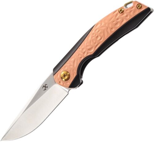 Kansept Knives Mini Accipiter Folding Knife 2.75" S35VN Steel Blade Titanium/Copper Handle 2007A3 -Kansept Knives - Survivor Hand Precision Knives & Outdoor Gear Store