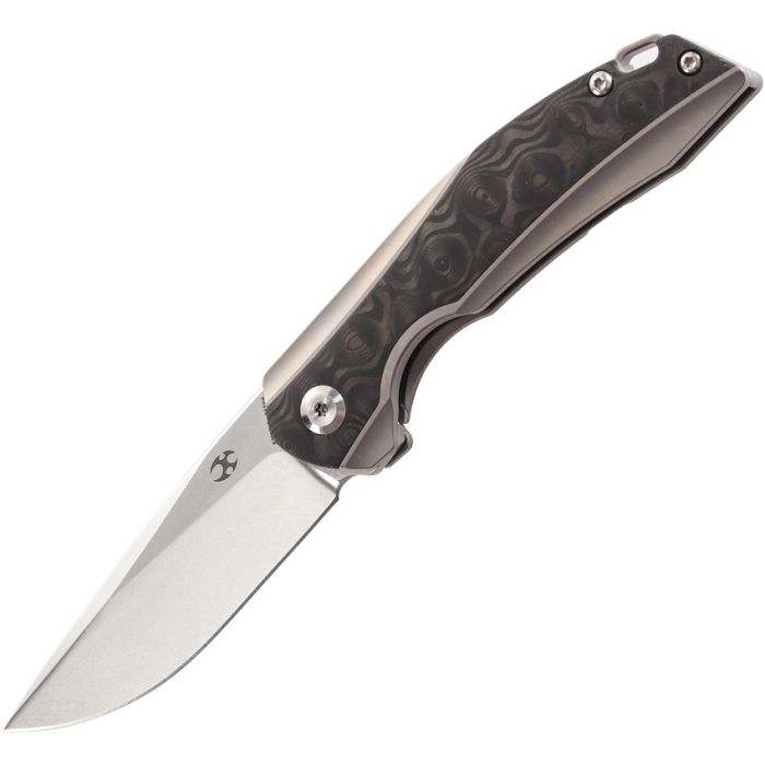 Kansept Knives Mini Accipiter Folding Knife 2.75" S35VN Steel Blade Titanium/Carbon Fiber Handle 2007A2 -Kansept Knives - Survivor Hand Precision Knives & Outdoor Gear Store