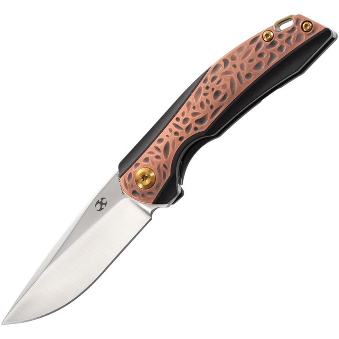 Kansept Knives Mini Accipiter Folding Knife 2.75" S35VN Steel Blade Titanium/Copper Handle 2007A5 -Kansept Knives - Survivor Hand Precision Knives & Outdoor Gear Store