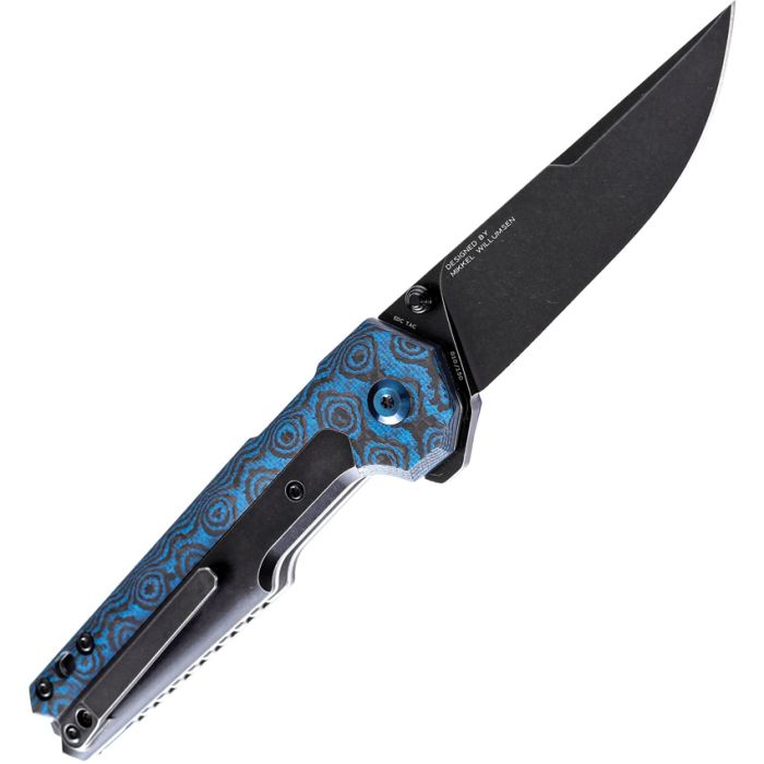 Kansept Knives EDC Tac Folding Knife 3.25" CPM S35VN Steel Blade Blue Titanium/Carbon Fiber Handle 2009A5 -Kansept Knives - Survivor Hand Precision Knives & Outdoor Gear Store