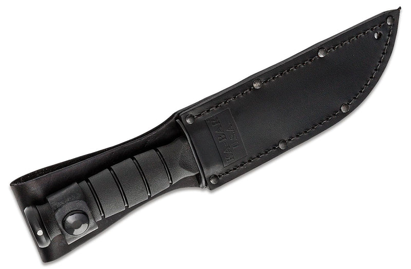 KA-BAR Short Tanto Fixed Knife 5.25" 1095 Steel Blade Black Rubber G / Thermoplastic Handle 1254 -Ka-Bar - Survivor Hand Precision Knives & Outdoor Gear Store