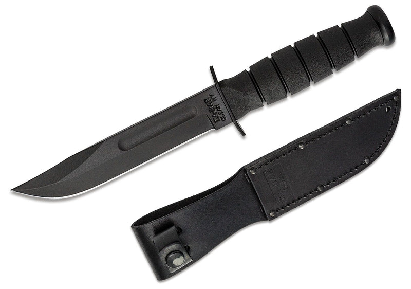 KA-BAR Short Fixed Knife 5.25" 1095 Steel Blade Rubber G / Thermoplastic Handle 1256 -Ka-Bar - Survivor Hand Precision Knives & Outdoor Gear Store