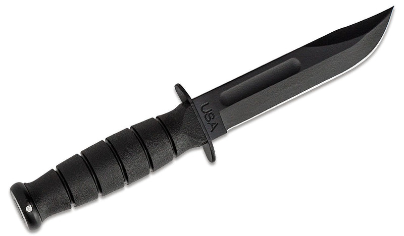 KA-BAR Short Fixed Knife 5.25" 1095 Steel Blade Rubber G / Thermoplastic Handle 1256 -Ka-Bar - Survivor Hand Precision Knives & Outdoor Gear Store