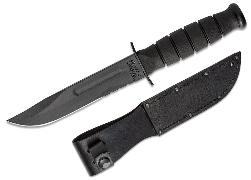 KA-BAR Short Fixed Knife 5.25" 1095HC Steel Blade Rubber G Thermoplastic Elastomer Handle 1257 -Ka-Bar - Survivor Hand Precision Knives & Outdoor Gear Store