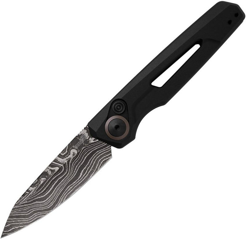 Kershaw Launch 11 Folding Automatic Knife 2.75" Damascus Steel Blade Black Aluminum Handle 7550DAM -Kershaw - Survivor Hand Precision Knives & Outdoor Gear Store