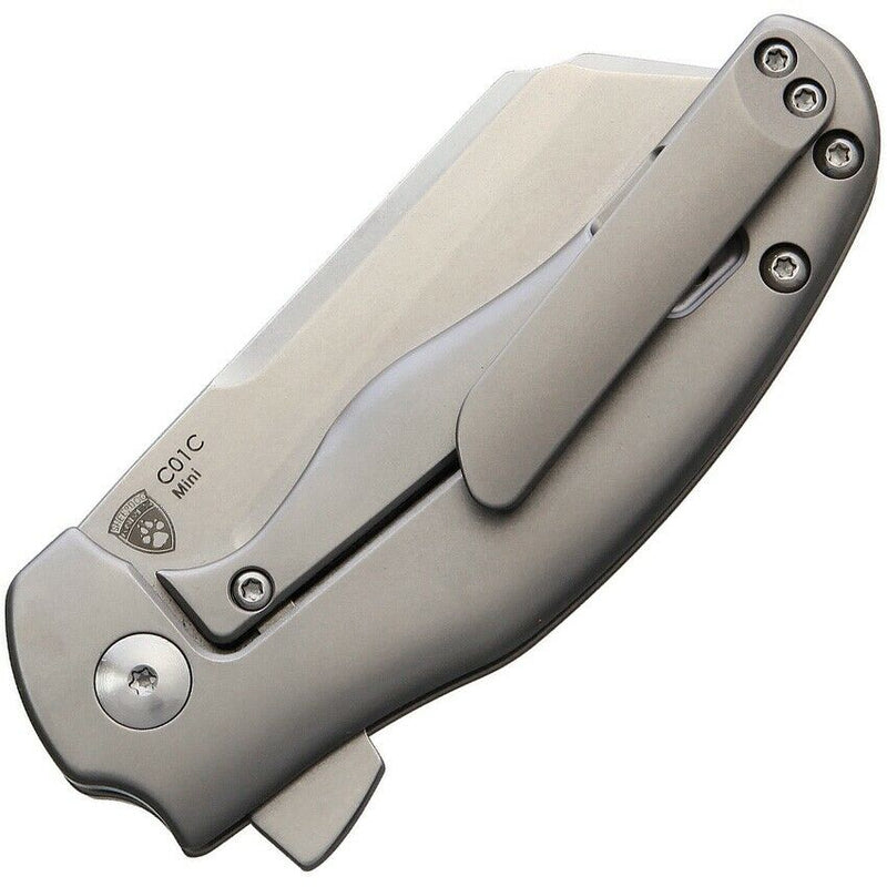 Kizer Cutlery Mini Framelock Folding Knife 2.5" CPM S35VN Steel Blade Gray Titanium Handle 3488A1 -Kizer Cutlery - Survivor Hand Precision Knives & Outdoor Gear Store