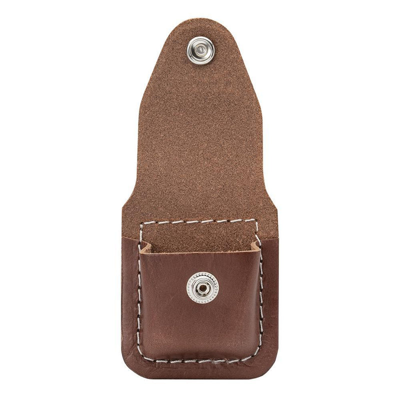 Zippo Lighter Pouch Fits Any Standard Lighter Brown Leather Construction Snap Closure 17020 -Zippo - Survivor Hand Precision Knives & Outdoor Gear Store