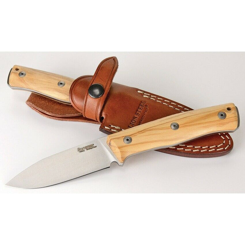 LionSTEEL B35 Fixed Knife 3.5" Sleipner Tool Steel Blade Olive Wood Handle B35UL -LionSTEEL - Survivor Hand Precision Knives & Outdoor Gear Store