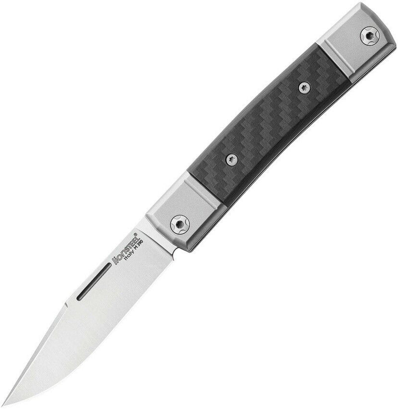 LionSTEEL BestMan BM1 Folding Knife Stainless Steel Blade Carbon Fiber Handle BM1CF -LionSTEEL - Survivor Hand Precision Knives & Outdoor Gear Store