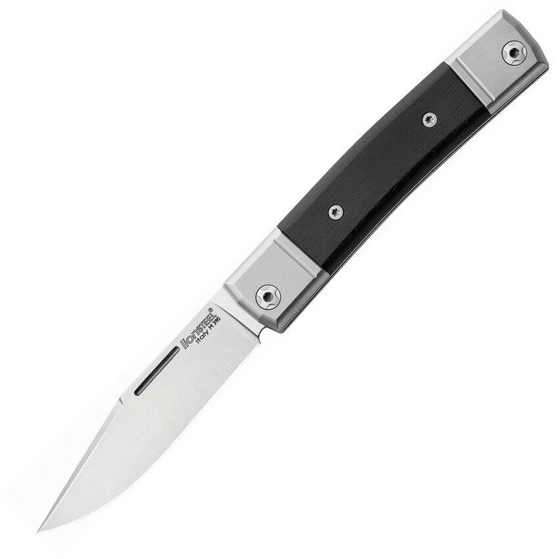 LionSTEEL BestMan BM1 Folding Knife Stainless Steel Blade Ebony Wood Handle BM1EB -LionSTEEL - Survivor Hand Precision Knives & Outdoor Gear Store