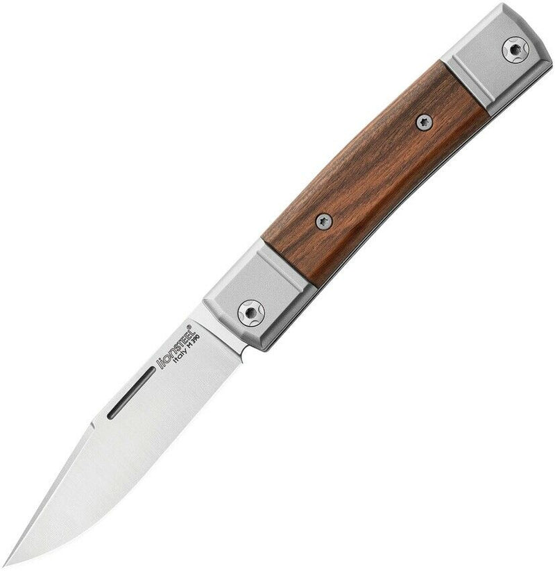 LionSTEEL BestMan BM1 Folding Knife 2.75" Stainless Steel Blade Santos Wood Handle BM1ST -LionSTEEL - Survivor Hand Precision Knives & Outdoor Gear Store