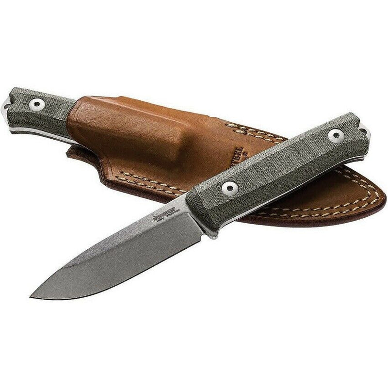 LionSTEEL Bushcraft Fixed Knife 3.88" Sleipner Tool Blade Canvas Micarta Handle B40CVG -LionSTEEL - Survivor Hand Precision Knives & Outdoor Gear Store