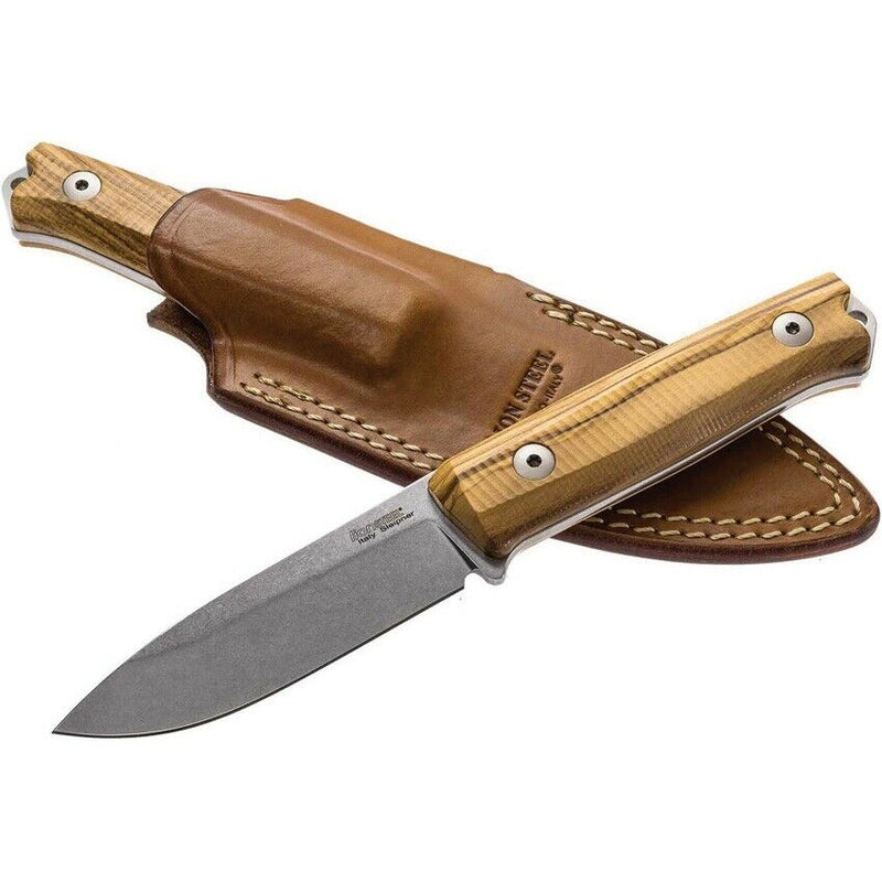 LionSTEEL Bushcraft Fixed Knife 3.8" Sleipner Tool Full Blade Olive Wood Handle B40UL -LionSTEEL - Survivor Hand Precision Knives & Outdoor Gear Store