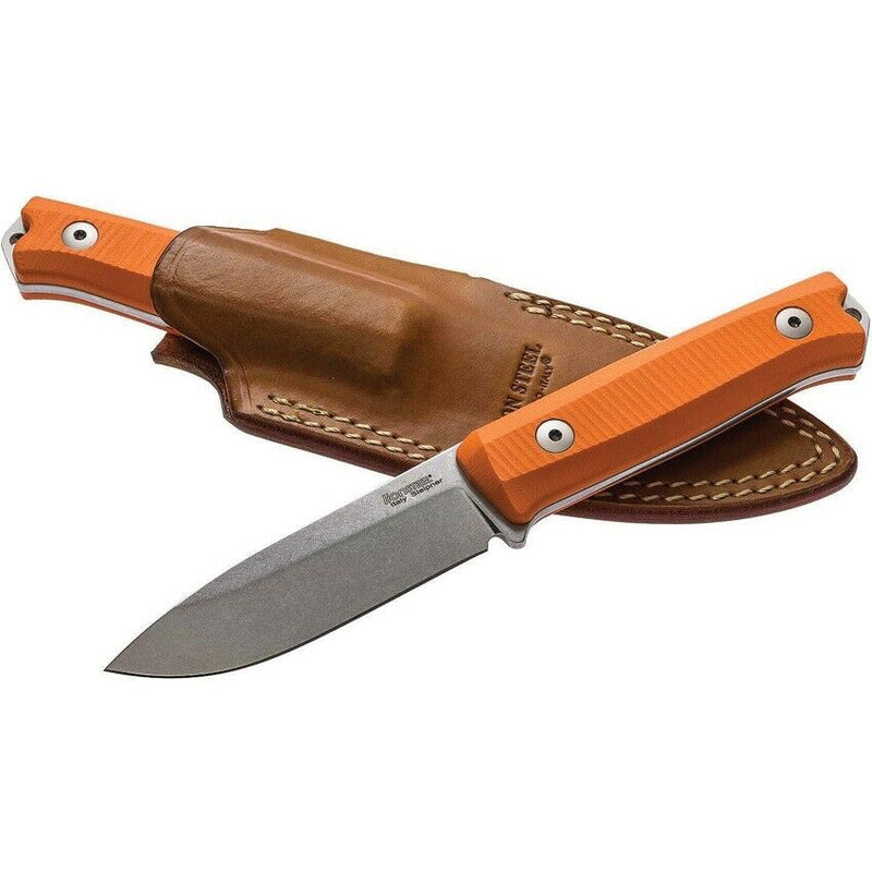 LionSTEEL Bushcraft Fixed Knife 3.88" Sleipner Tool Full Blade Orange G10 Handle B40GOR -LionSTEEL - Survivor Hand Precision Knives & Outdoor Gear Store